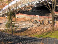 Укрепление склонов георешеткой