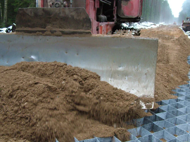 Георешетка в применении