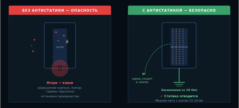 Фильтровальные рукава для пищевой промышленности: взрывобезопасность и выбор материала