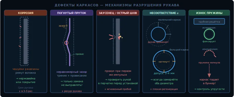 Каркасы фильтровальных рукавов: типы, материалы и срок службы